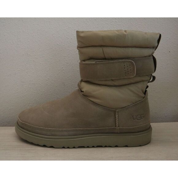 UGG 1120847 Men's Sz 12 Beige Classic Short Pull-On Weather Winter Boots - Picture 9 of 16